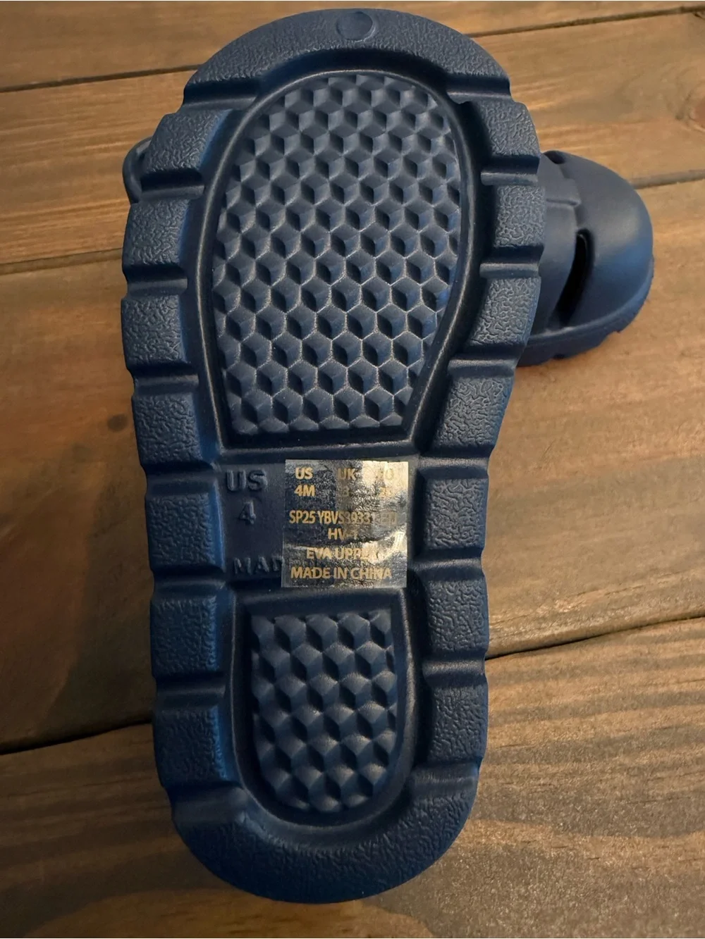 Sperry Kids Navy Sandal Clogs with Back Strap
